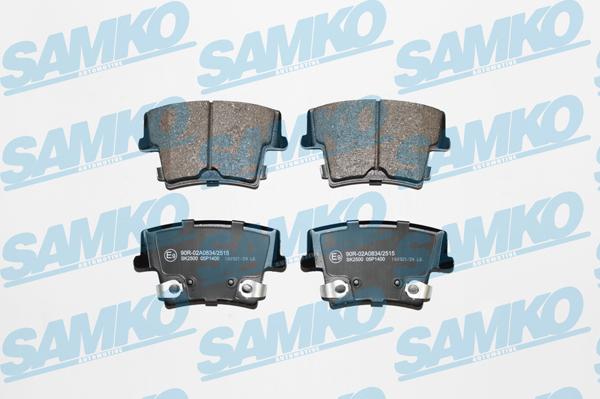 Samko 5SP1400 - Brake Pad Set, disc brake parts5.com