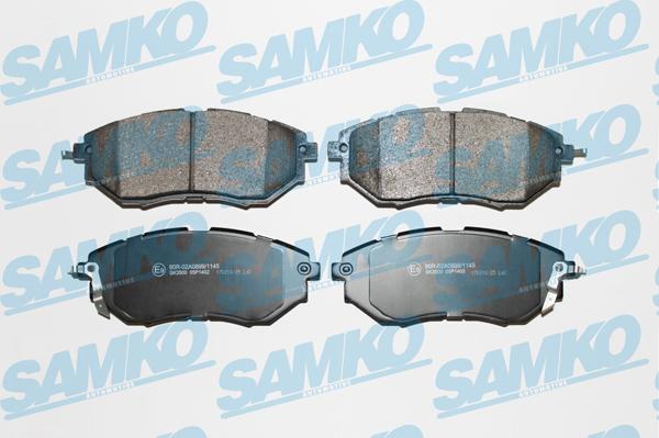 Samko 5SP1402 - Piduriklotsi komplekt,ketaspidur parts5.com