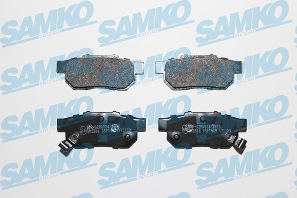 Samko 5SP1425 - Zestaw klocków hamulcowych, hamulce tarczowe parts5.com