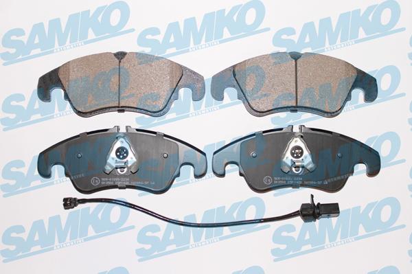 Samko 5SP1420A - Brake Pad Set, disc brake parts5.com