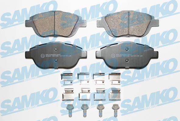 Samko 5SP1590K - Set placute frana,frana disc parts5.com