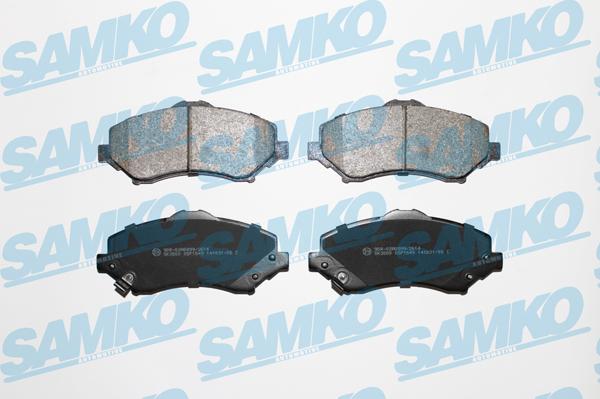 Samko 5SP1549 - Brake Pad Set, disc brake parts5.com