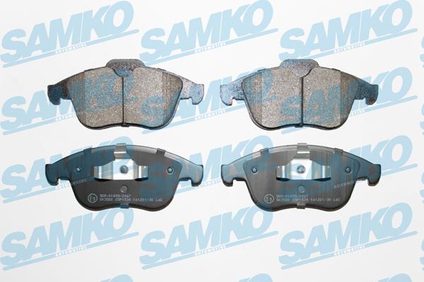 Samko 5SP1534 - Sada brzdových destiček, kotoučová brzda parts5.com