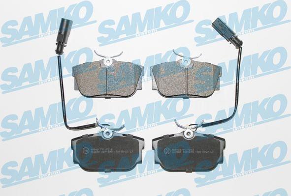 Samko 5SP1699 - Kit de plaquettes de frein, frein à disque parts5.com