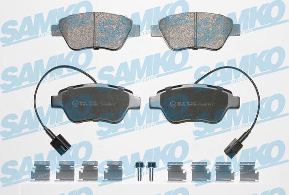 Samko 5SP1656K - Set placute frana,frana disc parts5.com