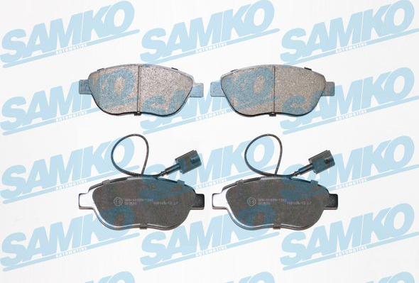 Samko 5SP1657 - Brake Pad Set, disc brake parts5.com