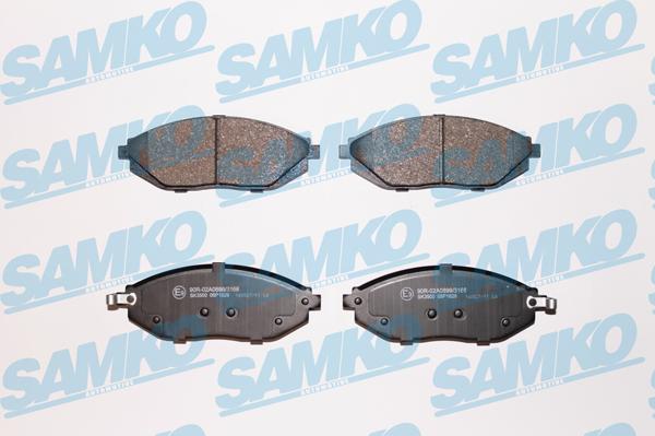 Samko 5SP1629 - Brake Pad Set, disc brake parts5.com