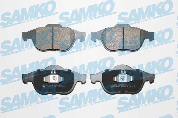 Samko 5SP1678 - Brake Pad Set, disc brake parts5.com