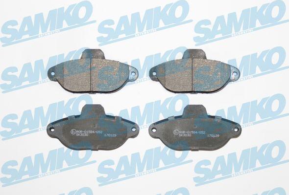 Samko 5SP1191 - Sada brzdových destiček, kotoučová brzda parts5.com