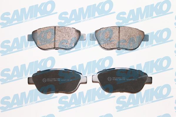 Samko 5SP1192 - Brake Pad Set, disc brake parts5.com