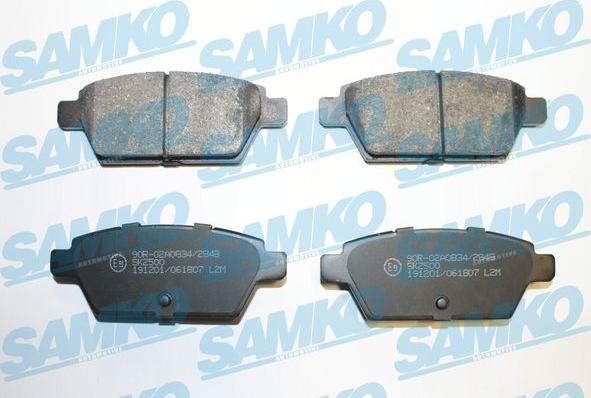 Samko 5SP1807 - Set placute frana,frana disc parts5.com