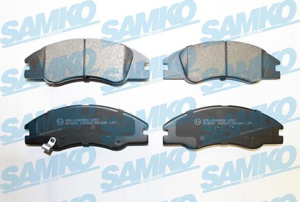 Samko 5SP1349 - Sada brzdových destiček, kotoučová brzda parts5.com