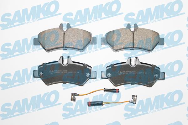 Samko 5SP1293 - Brake Pad Set, disc brake parts5.com