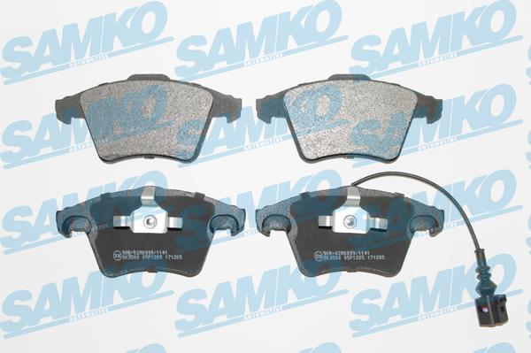 Samko 5SP1205 - Brake Pad Set, disc brake parts5.com