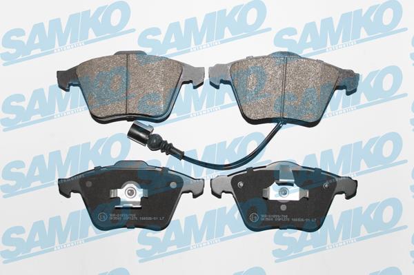 Samko 5SP1270 - Brake Pad Set, disc brake parts5.com