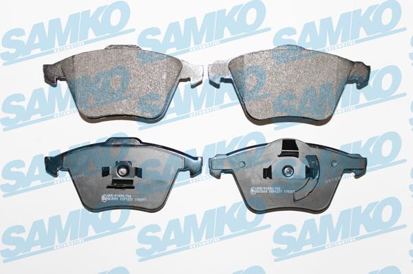 Samko 5SP1277 - Σετ τακάκια, δισκόφρενα parts5.com