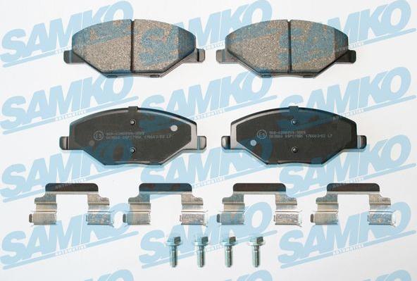 Samko 5SP1795K - Brake Pad Set, disc brake parts5.com