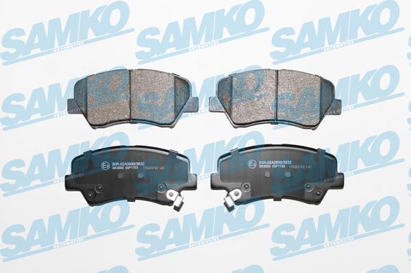 Samko 5SP1753 - Kit de plaquettes de frein, frein à disque parts5.com