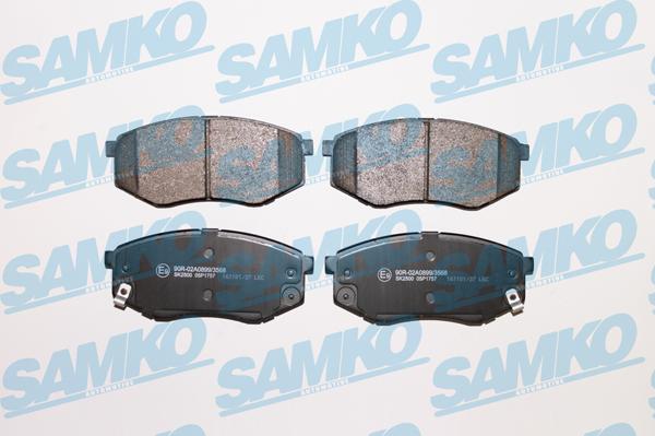 Samko 5SP1757 - Sada brzdových platničiek kotúčovej brzdy parts5.com