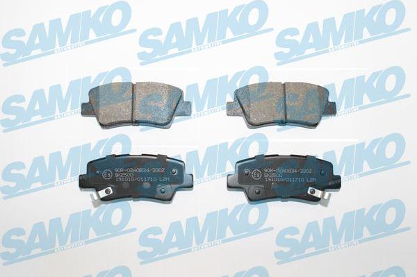 Samko 5SP1710 - Sada brzdových destiček, kotoučová brzda parts5.com