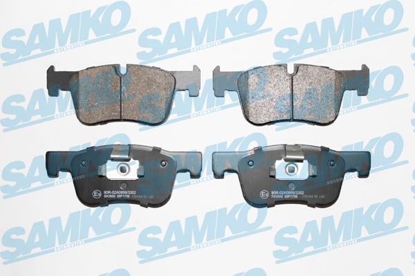 Samko 5SP1739 - Brake Pad Set, disc brake parts5.com