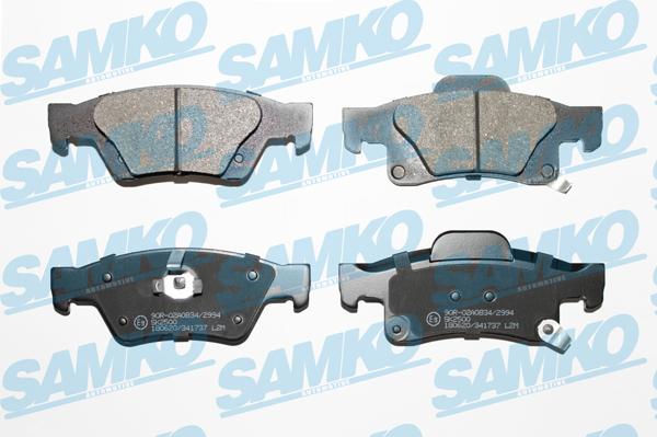 Samko 5SP1737 - Brake Pad Set, disc brake parts5.com