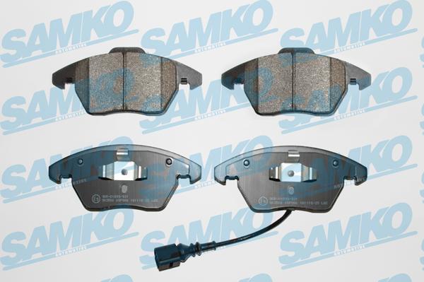 Samko 5SP866 - Piduriklotsi komplekt,ketaspidur parts5.com