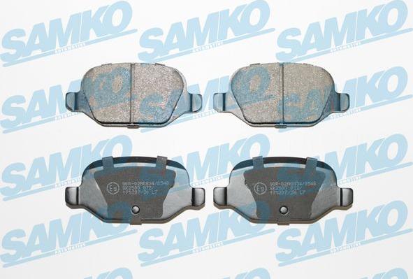 Samko 5SP872 - Set placute frana,frana disc parts5.com