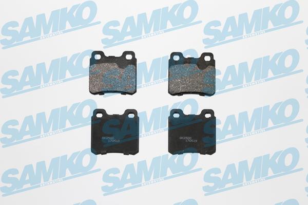 Samko 5SP317 - Σετ τακάκια, δισκόφρενα parts5.com