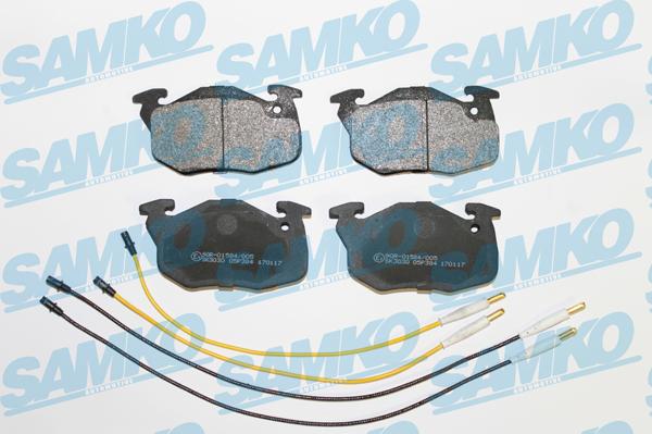 Samko 5SP384 - Тормозные колодки, дисковые, комплект parts5.com