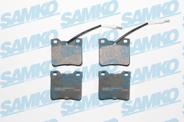 Samko 5SP330 - Fékbetétkészlet, tárcsafék parts5.com