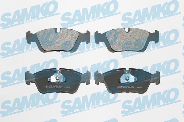 Samko 5SP331 - Fékbetétkészlet, tárcsafék parts5.com