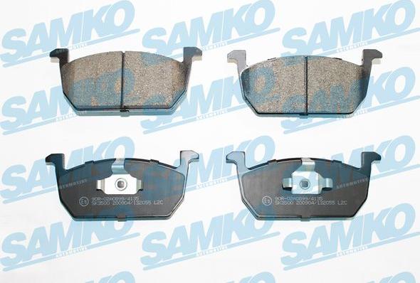 Samko 5SP2055 - Komplet kočnih obloga, disk kočnica parts5.com