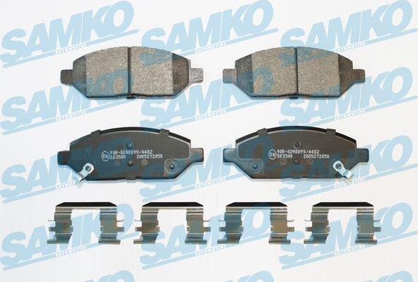 Samko 5SP2050K - Тормозные колодки, дисковые, комплект parts5.com