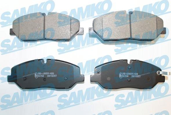 Samko 5SP2057 - Brake Pad Set, disc brake parts5.com