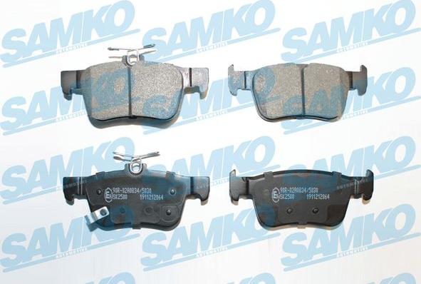 Samko 5SP2064 - Zestaw klocków hamulcowych, hamulce tarczowe parts5.com