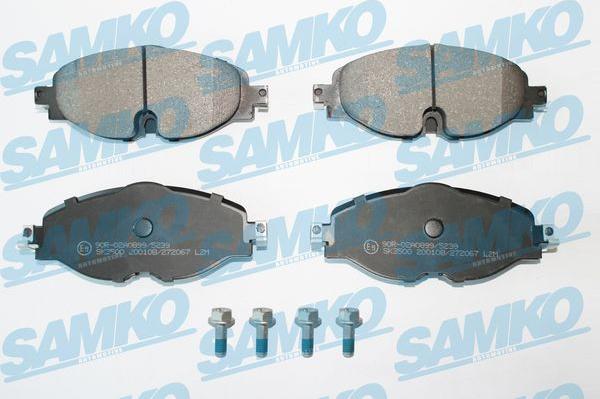 Samko 5SP2067 - Sada brzdových destiček, kotoučová brzda parts5.com