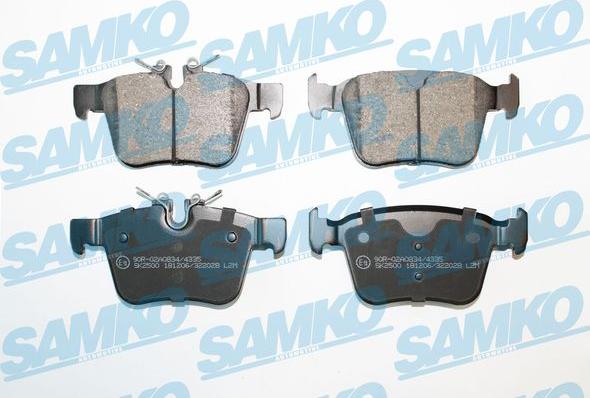 Samko 5SP2028 - Zestaw klocków hamulcowych, hamulce tarczowe parts5.com