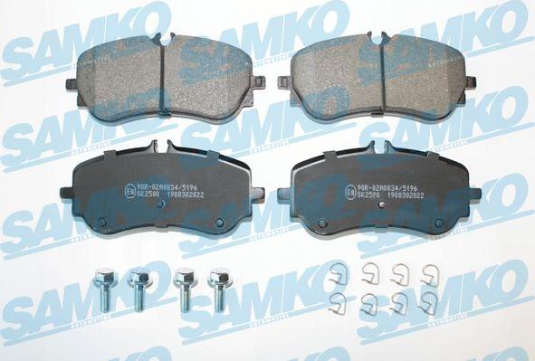 Samko 5SP2022 - Set placute frana,frana disc parts5.com