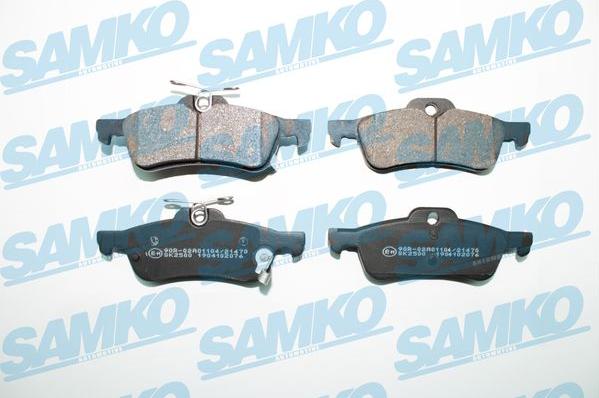 Samko 5SP2076 - Zestaw klocków hamulcowych, hamulce tarczowe parts5.com