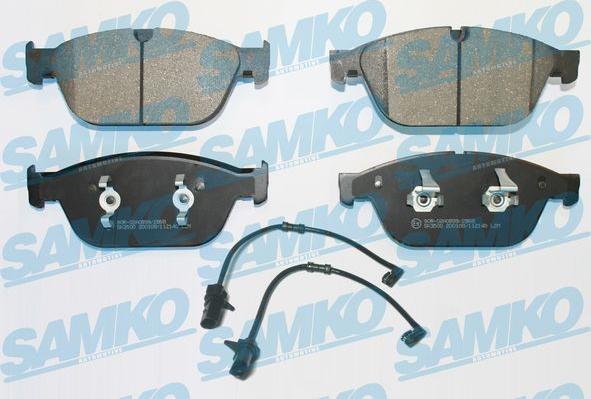 Samko 5SP2140A - Brake Pad Set, disc brake parts5.com