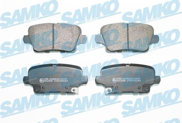 Samko 5SP2141 - Brake Pad Set, disc brake parts5.com