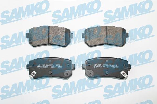 Samko 5SP2103 - Zestaw klocków hamulcowych, hamulce tarczowe parts5.com