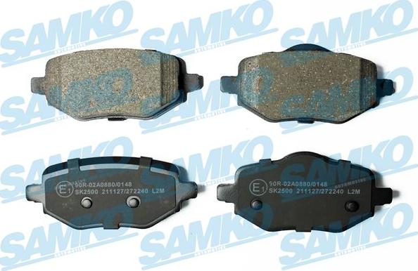 Samko 5SP2240 - Тормозные колодки, дисковые, комплект parts5.com