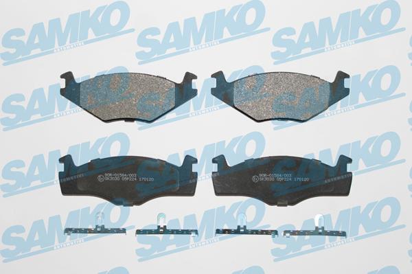 Samko 5SP224 - Zestaw klocków hamulcowych, hamulce tarczowe parts5.com