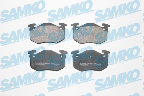 Samko 5SP275 - Zestaw klocków hamulcowych, hamulce tarczowe parts5.com