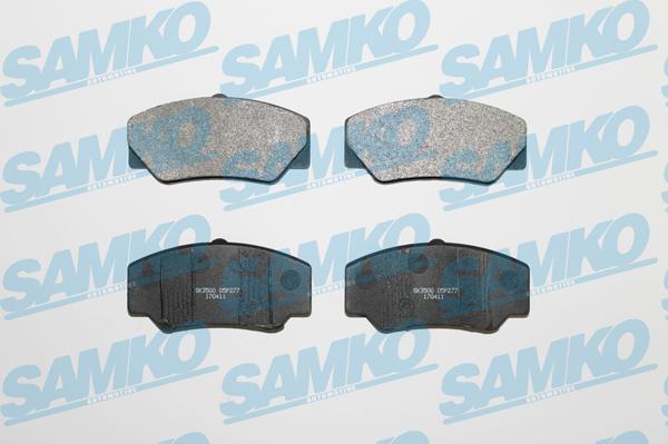 Samko 5SP277 - Brake Pad Set, disc brake parts5.com