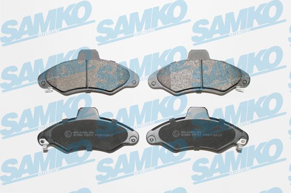 Samko 5SP717 - Sada brzdových platničiek kotúčovej brzdy parts5.com