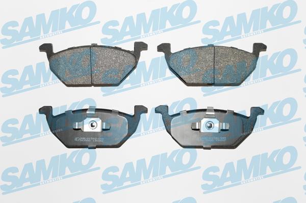 Samko 5SP730 - Piduriklotsi komplekt,ketaspidur parts5.com