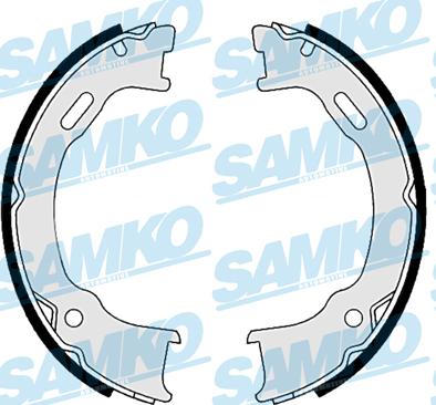 Samko 89560 - Set saboti frana parts5.com